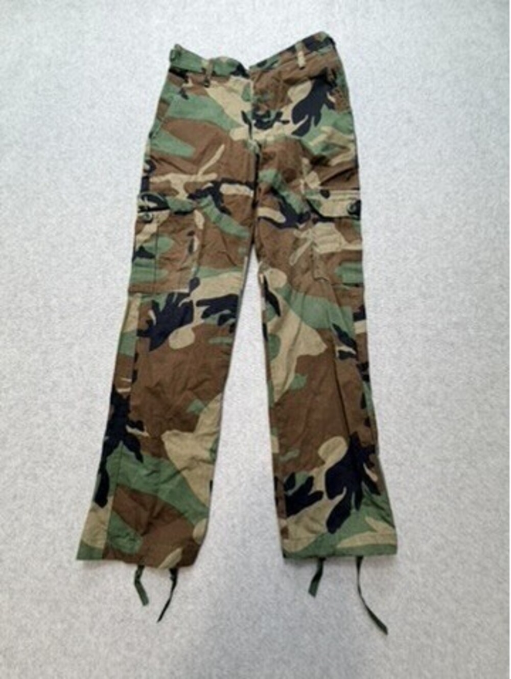Propper Kids Combat Cargo Pants Size 14 Woodland Camo Drawstring Cuffs Military